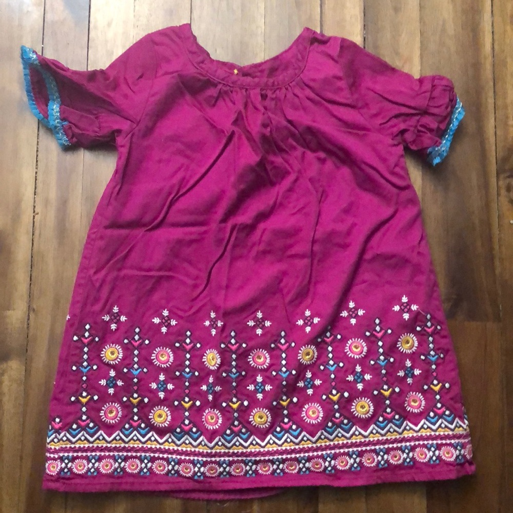 Baby Girls Pink Boho Dress